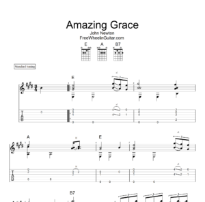 Amazing Grace - Solo Guitar Tab