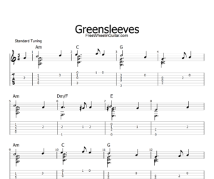 Greensleeves - Fingerstyle Guitar Tab