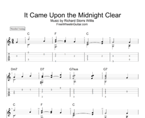It Came Upon the Midnight Clear - Guitar Tab