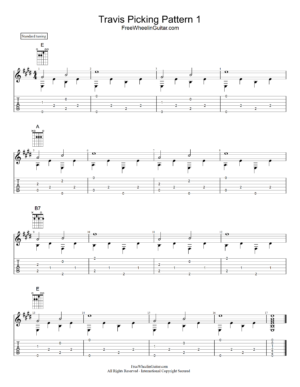 Travis Picking Pattern 1