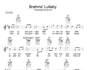 Brahm's Lullaby lead sheet