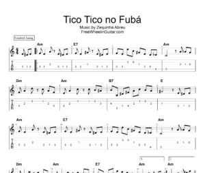 Tico Tico no Fubá - Guitar Tab (A minor)