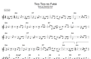 Tico Tico no Fubá - Sheet Music (A minor)