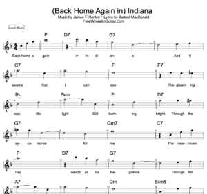 indiana lead sheet pdf