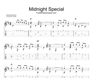 Midnight Special - Solo Guitar Tab