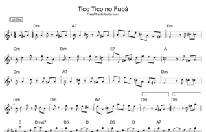 Tico Tico no Fubá - Sheet Music (D minor)