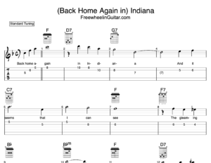 Indiana guitar tab