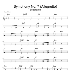 Allegretto Symphony No. 7, 2nd movement