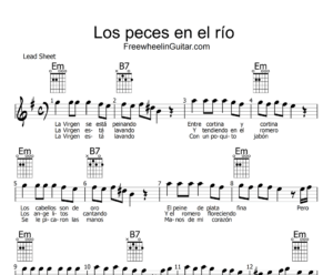 Los peces en el río - Lead Sheet - sheet music with chords
