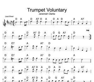 Trumpet Voluntary - Lead Sheet - sheet music
