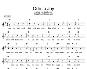 Ode to Joy - Lead Sheet