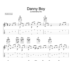 Danny Boy - Fingerstyle Guitar Tab